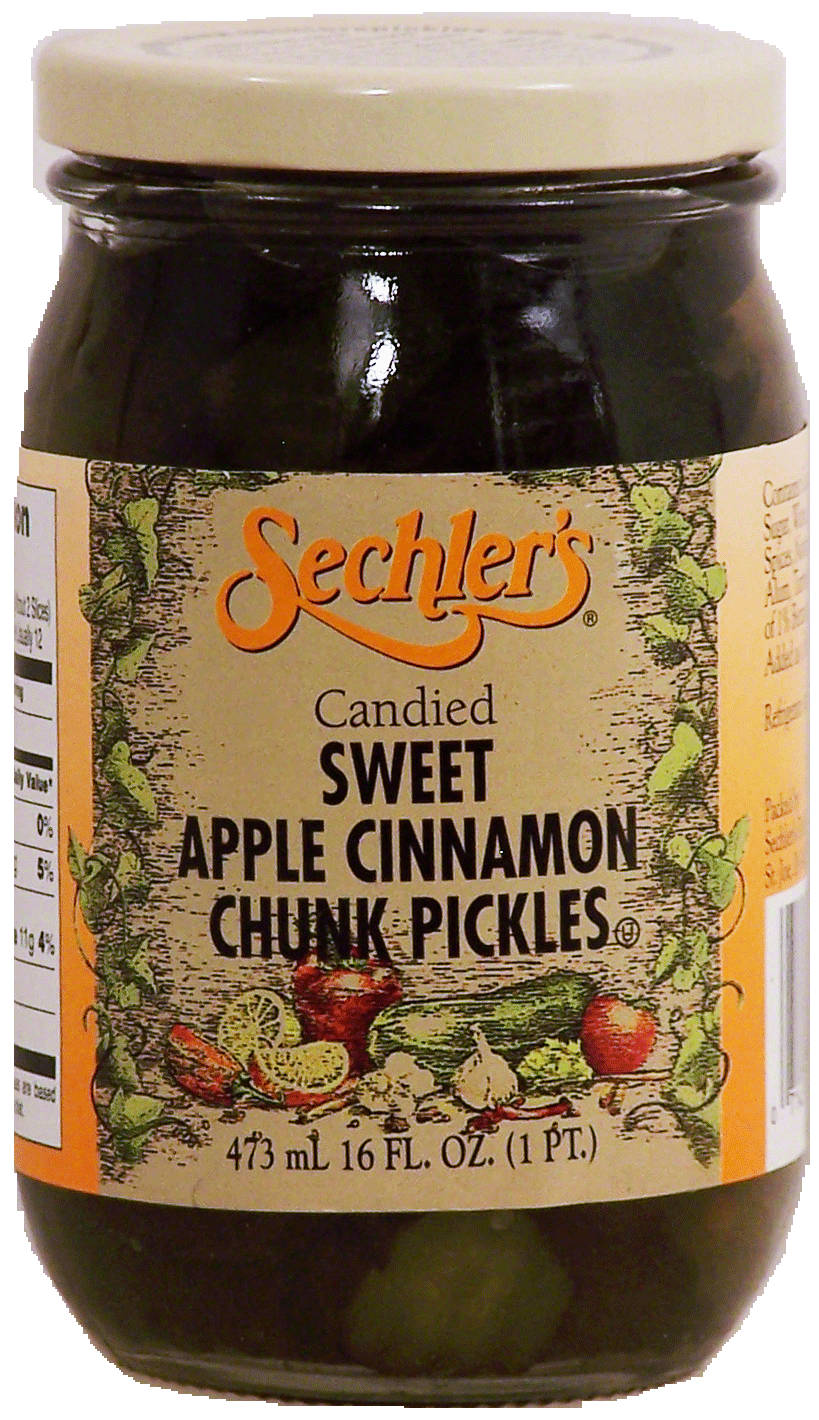 Sechler's  candied sweet apple cinnamon chunk pickles Full-Size Picture